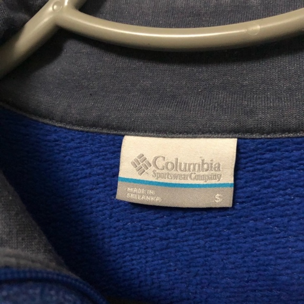 COLUMBIA Blue Thermal 1/4 Zip Jacket Small - Picture 5 of 5